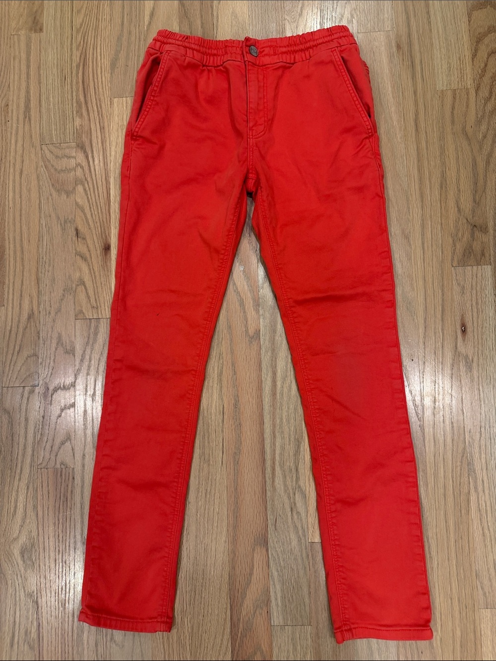 Boden Kids Red Orange Pull-On Slim Pants Size 12Y 152